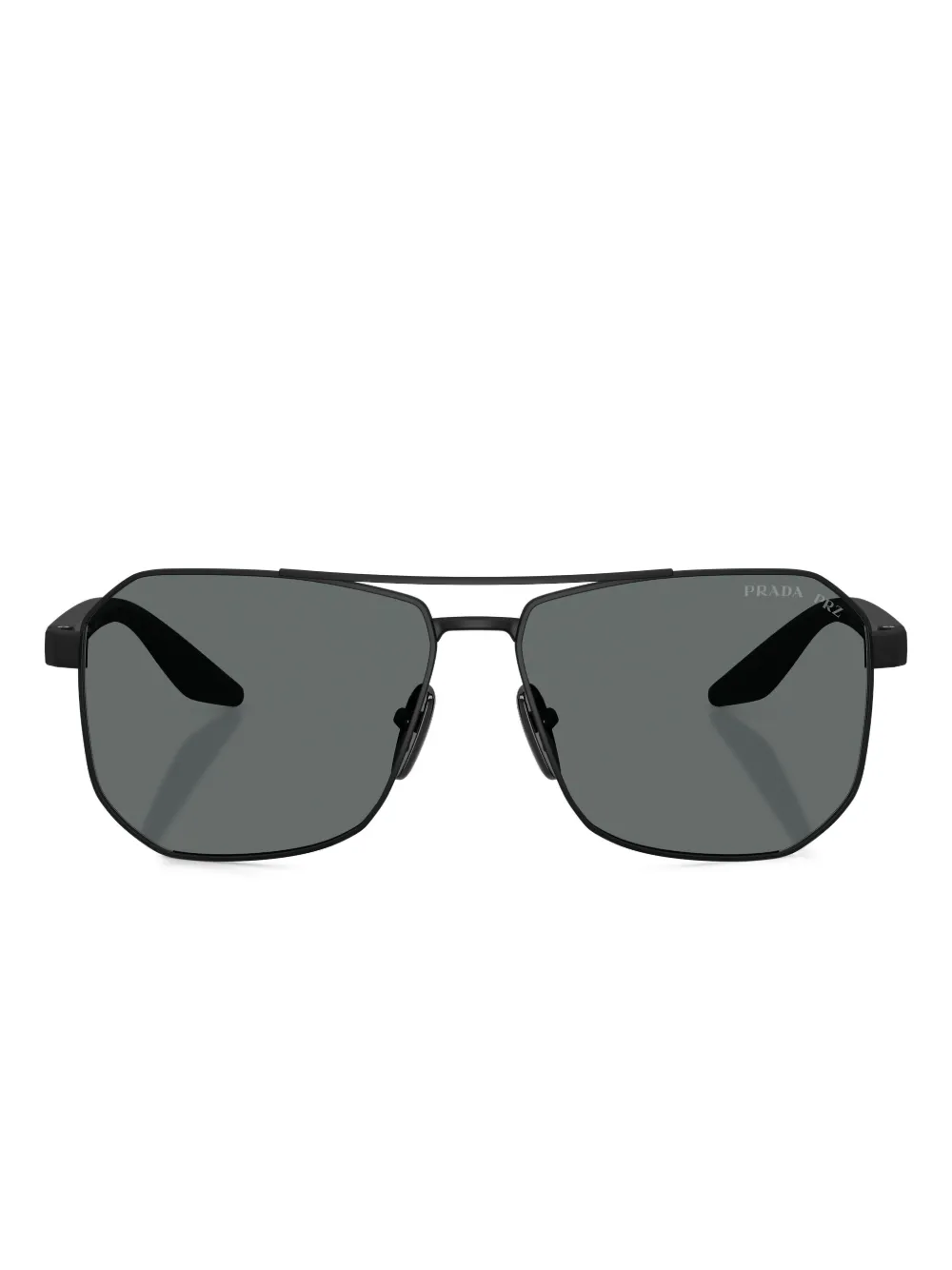 Prada Linea Rossa geometric-frame sunglasses | Black | Image 1