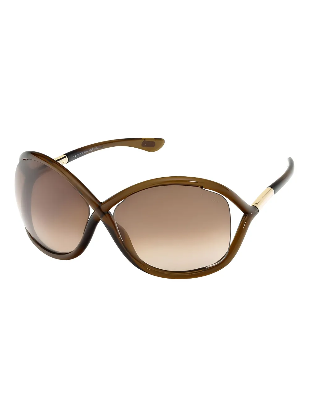 TOM FORD Eyewear Zonnebril met geometrisch montuur - Bruin