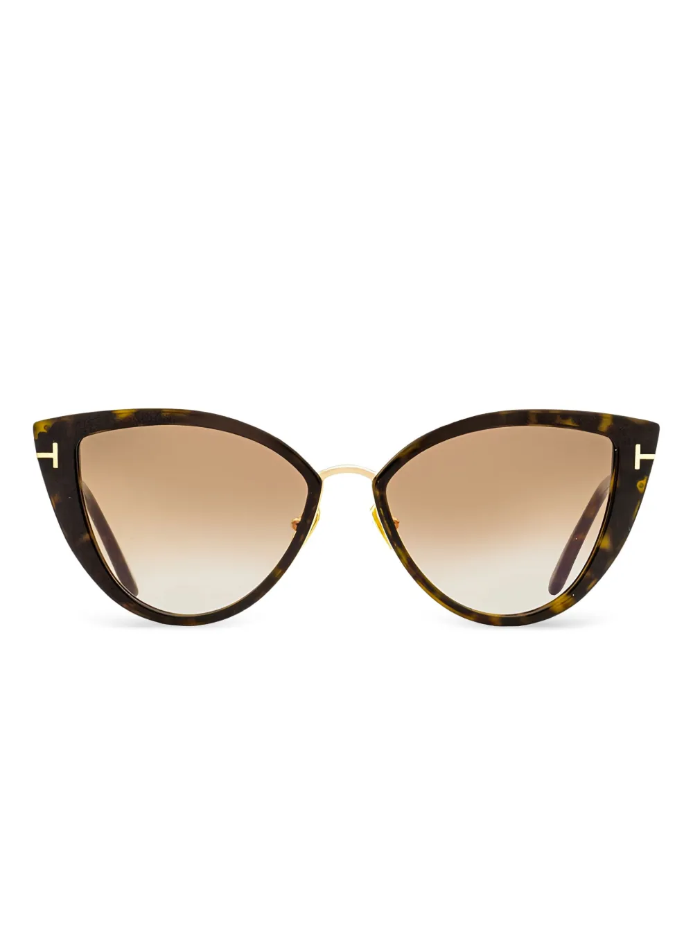 TOM FORD Zonnebril met cat-eye montuur Bruin