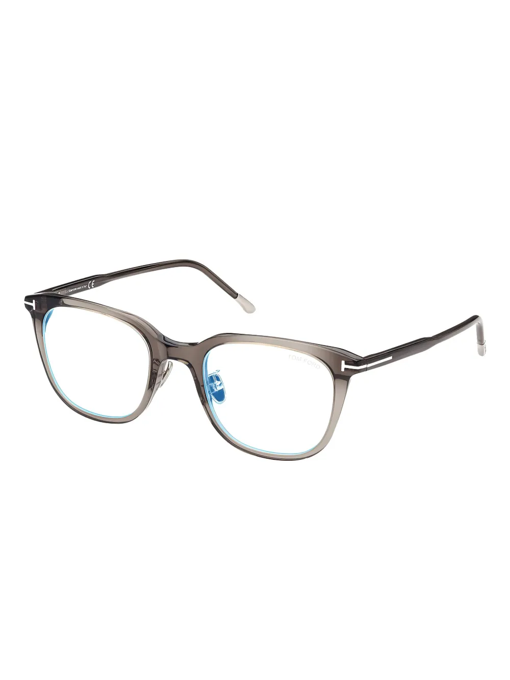 TOM FORD Eyewear Bril met vierkant montuur Grijs