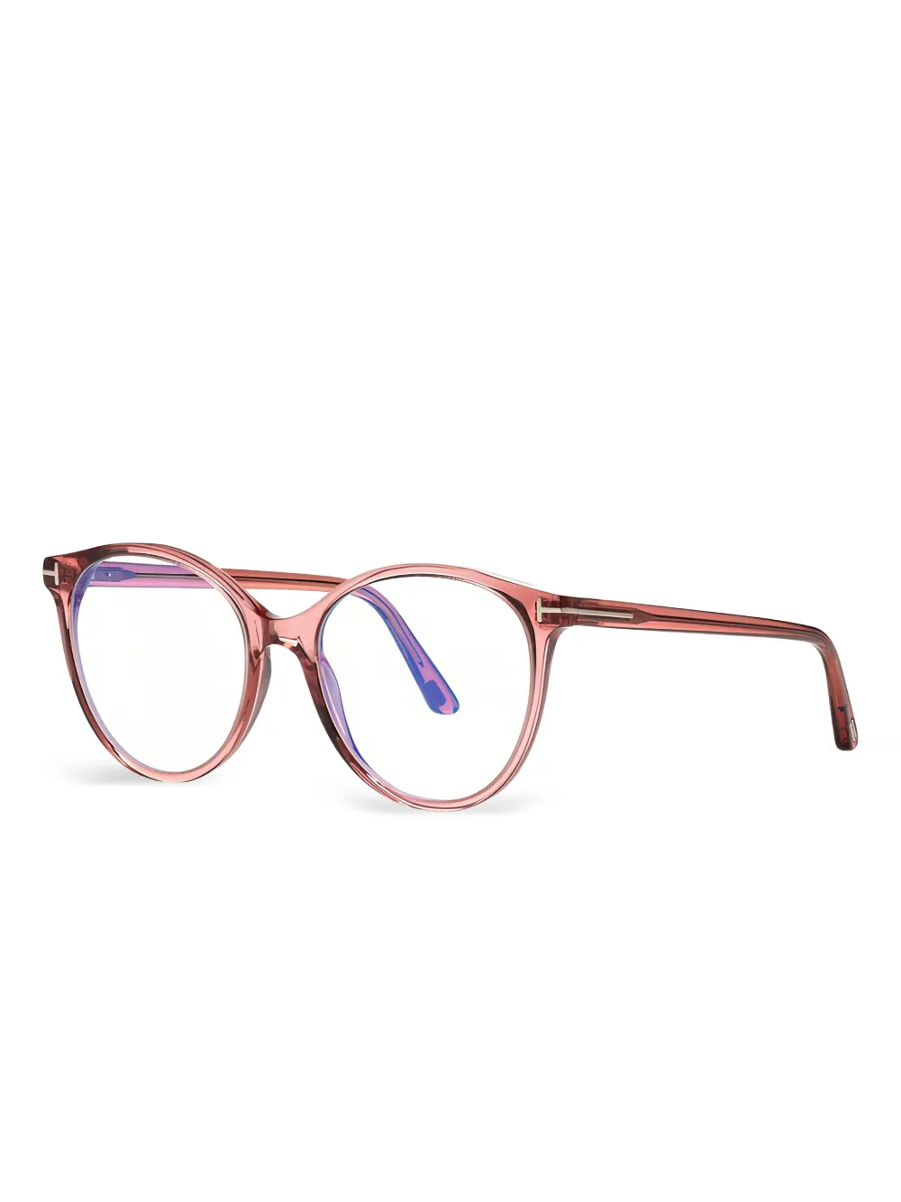 TOM FORD Eyewear Bril met rond montuur Roze
