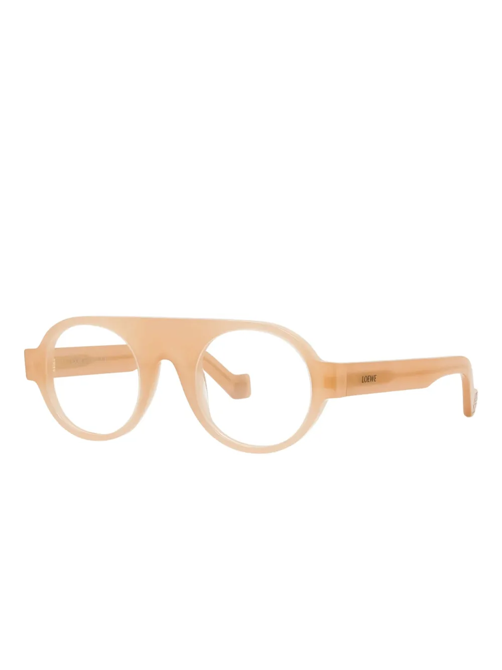 Loewe Round-frame Glasses In Gold