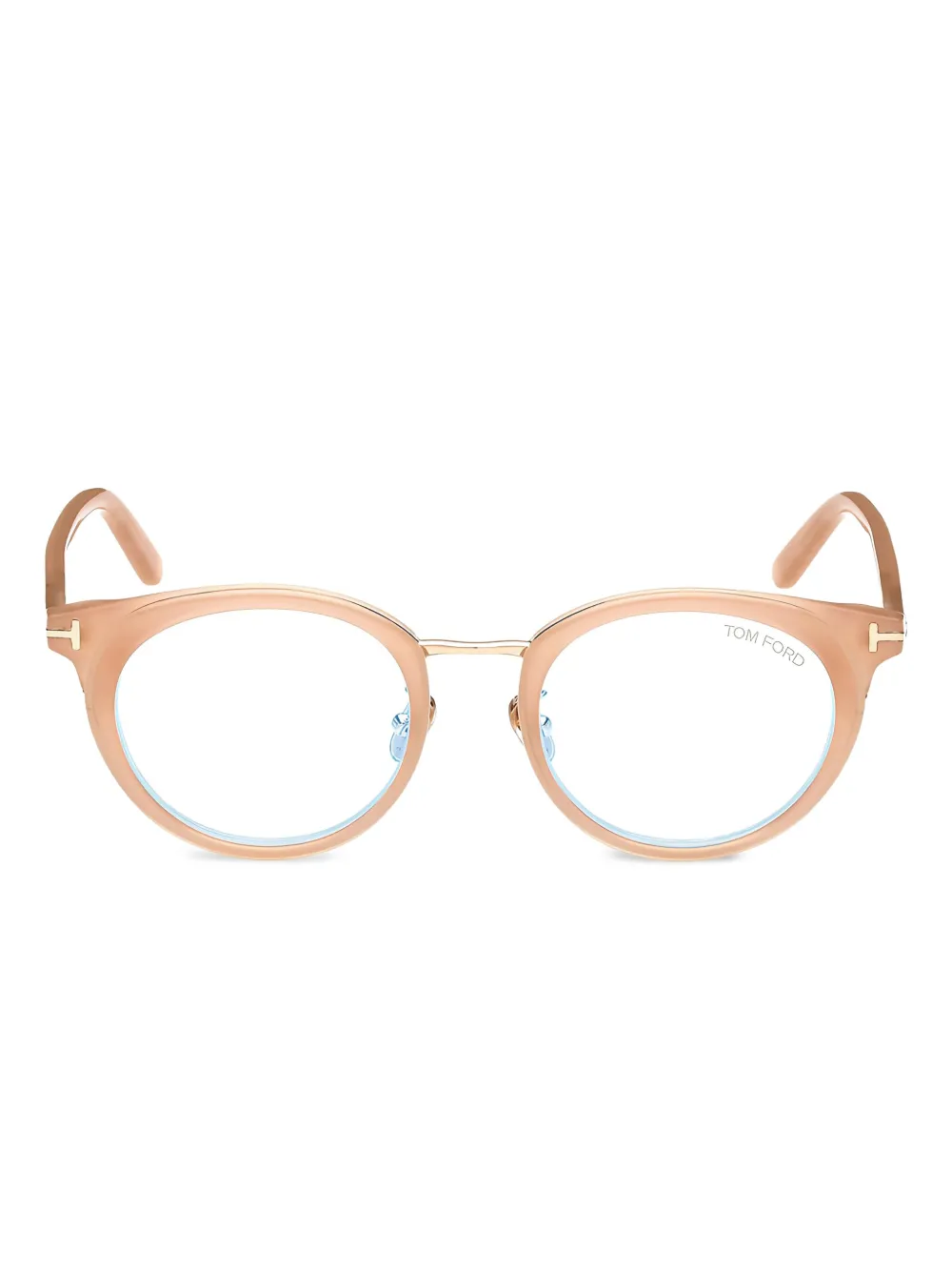 TOM FORD Eyewear Bril met rond montuur Roze