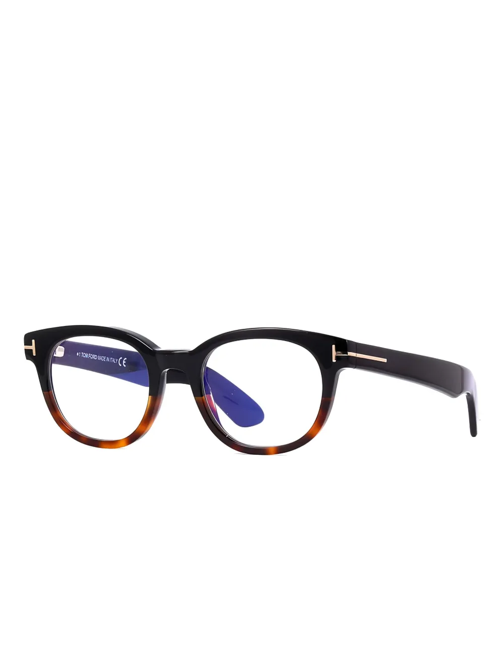 TOM FORD Eyewear Bril met rond montuur Zwart