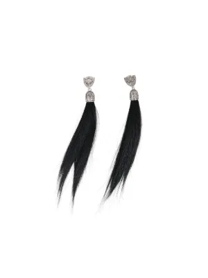 ピアス D SQUARED2 Bow crystal long earrings (ERW019559400001 F124) Dsquared2 Bow Crystal Long Earrings
