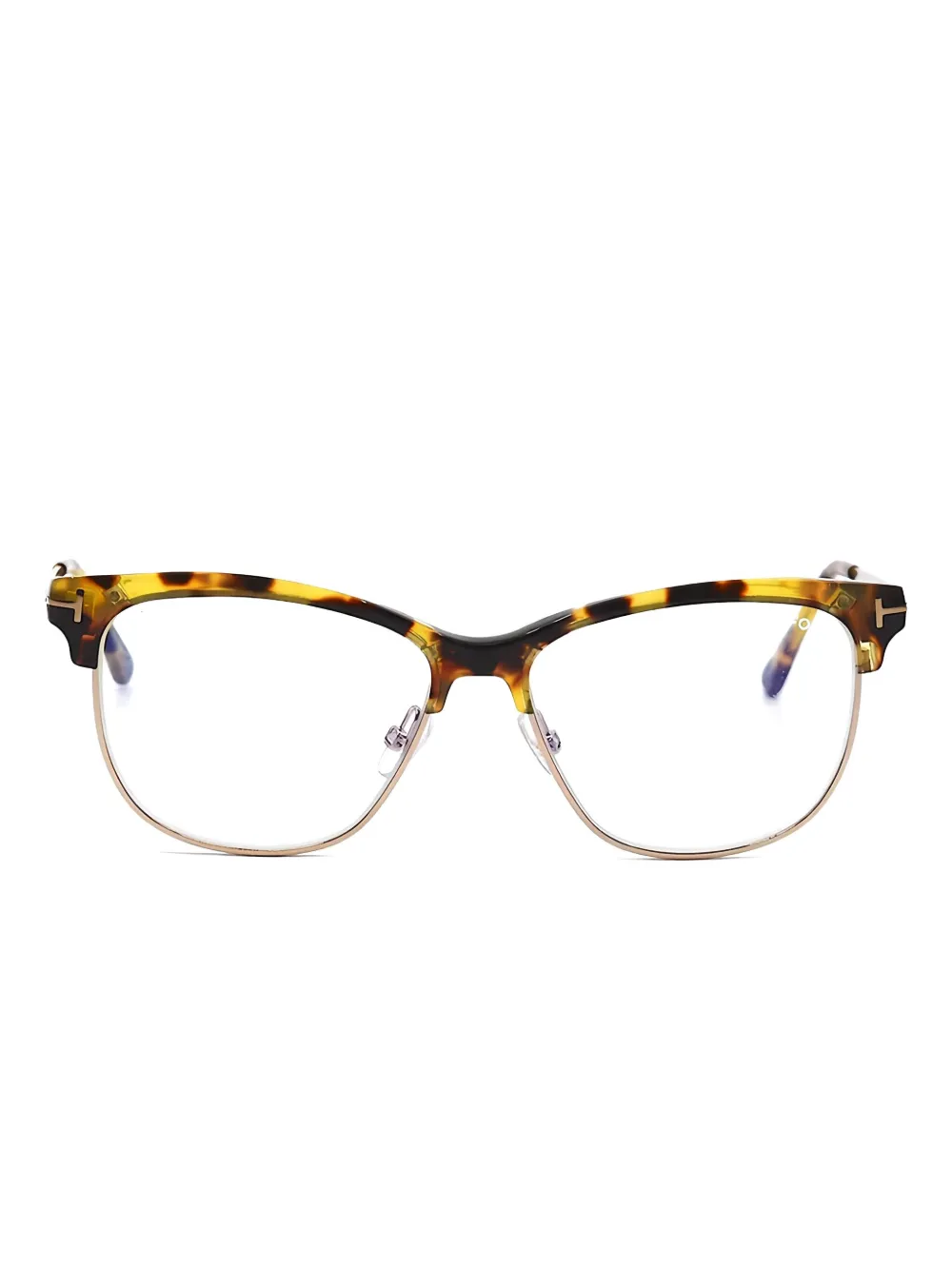 TOM FORD Eyewear Bril met vierkant montuur Bruin