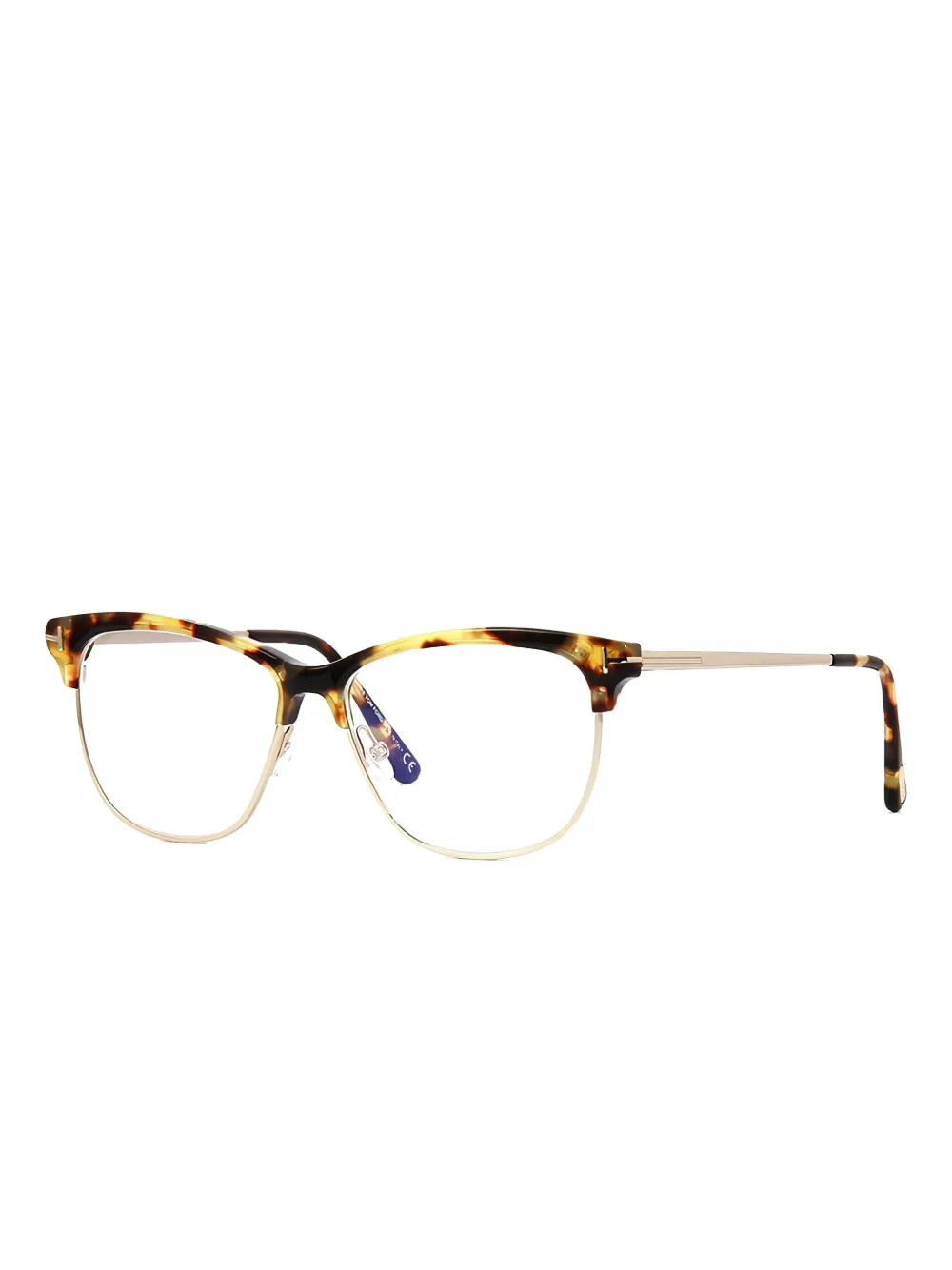 TOM FORD Eyewear Bril met vierkant montuur Bruin