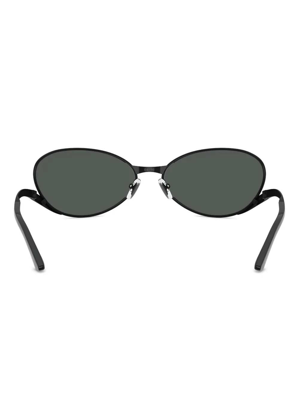 Versace Eyewear Zonnebril met ovalen montuur Zwart