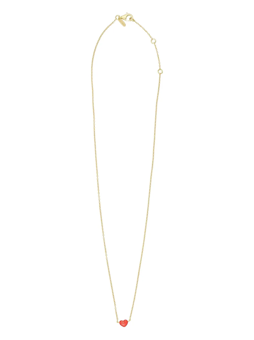 Design letters heart-pendant necklace - Oro