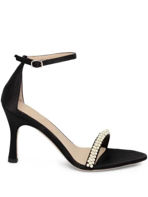 Custommade 90mm Alma pearl-embellished sandals