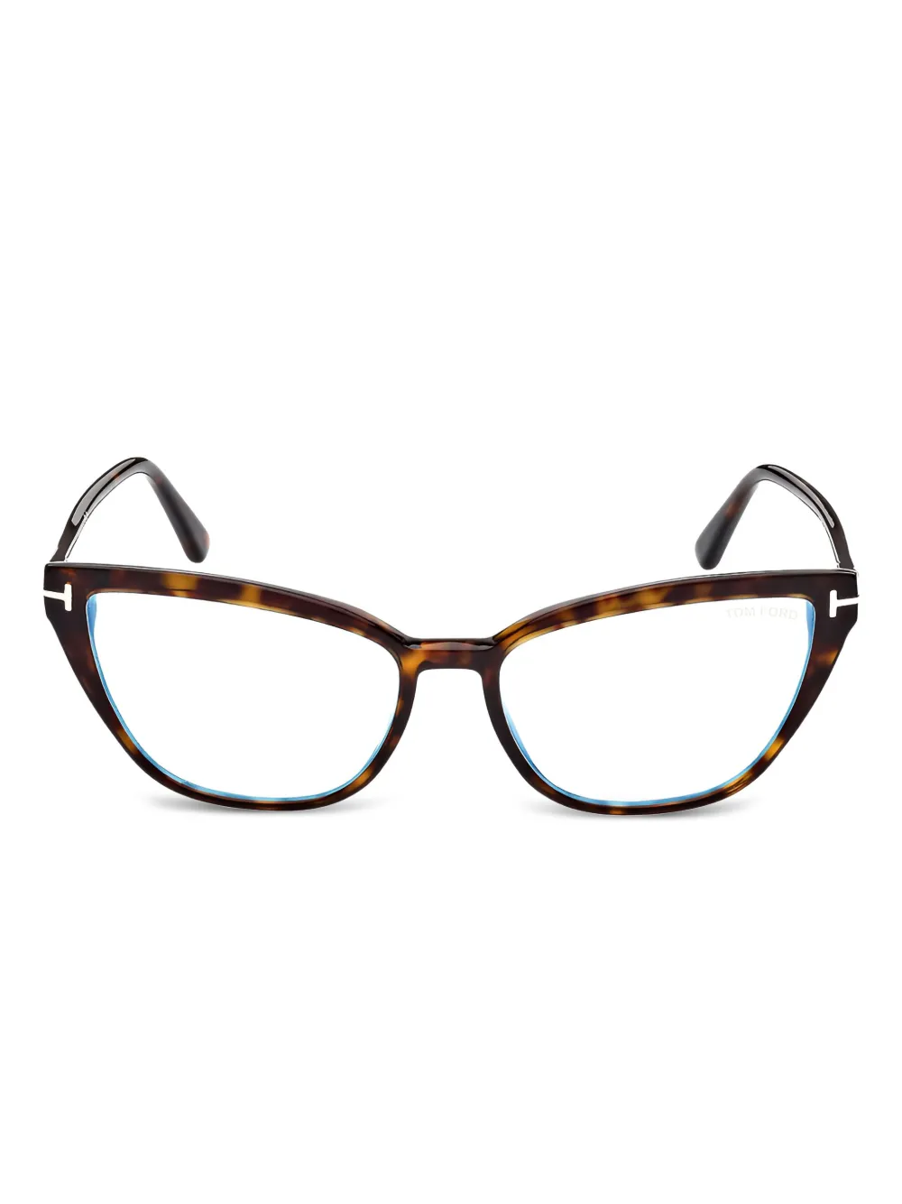 cat eye-frame glasses