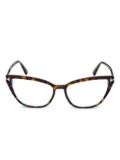 TOM FORD Eyewear cat eye-frame glasses - Brown