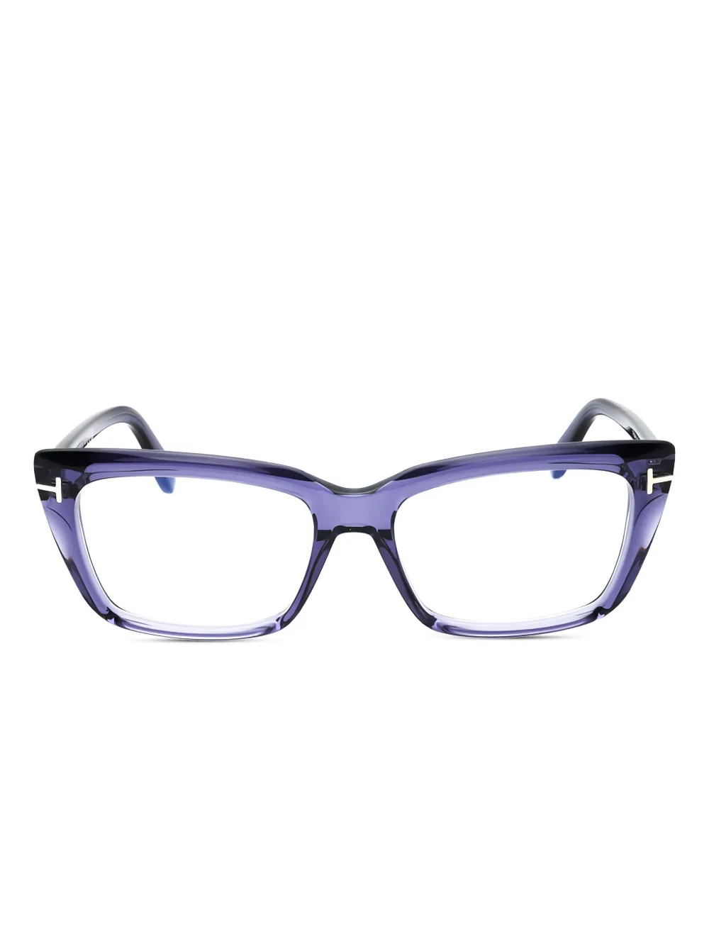 cat eye-frame glasses