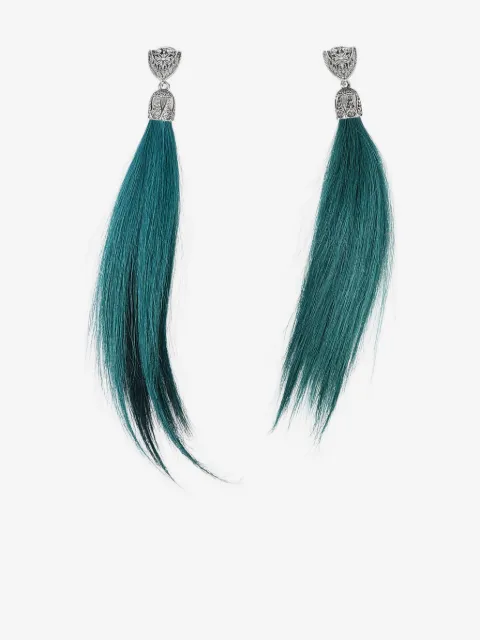DSQUARED2 goat skin tassel earrings