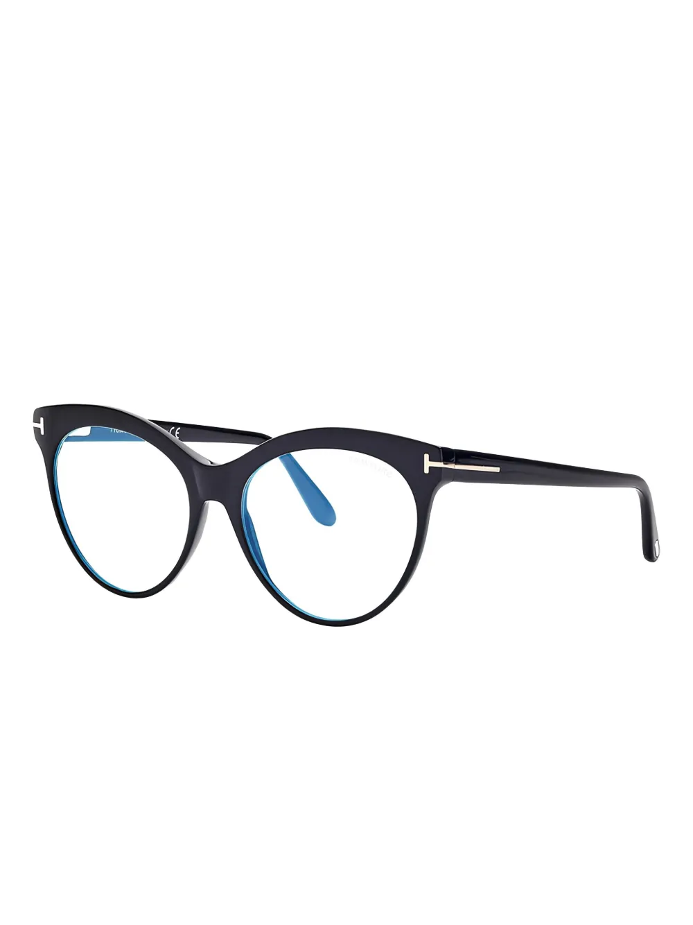 TOM FORD Eyewear Bril met cat-eye montuur Zwart