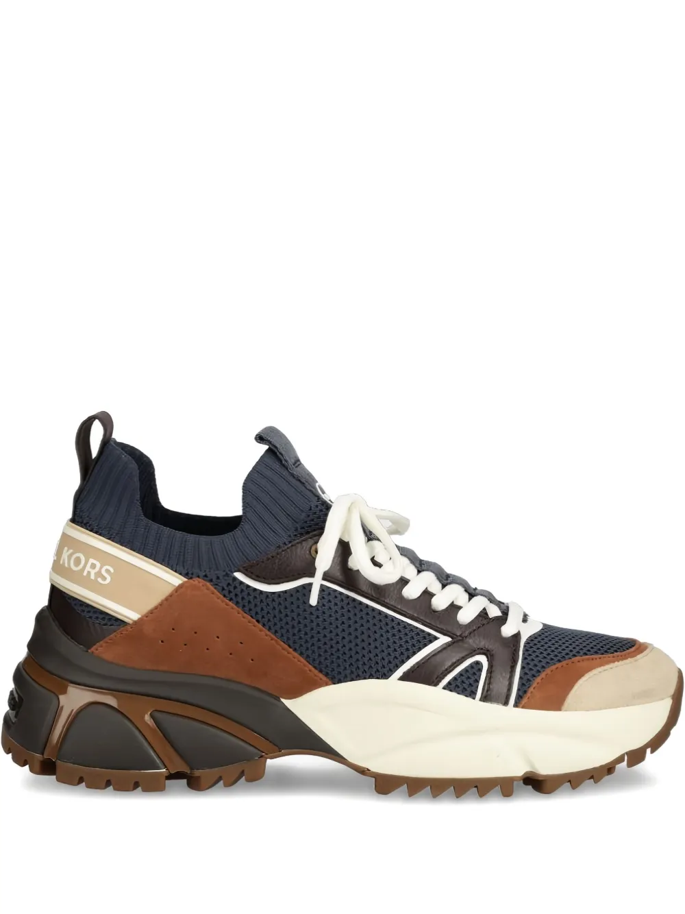 Michael Kors Lucas panelled chucky-sole sneakers Brown