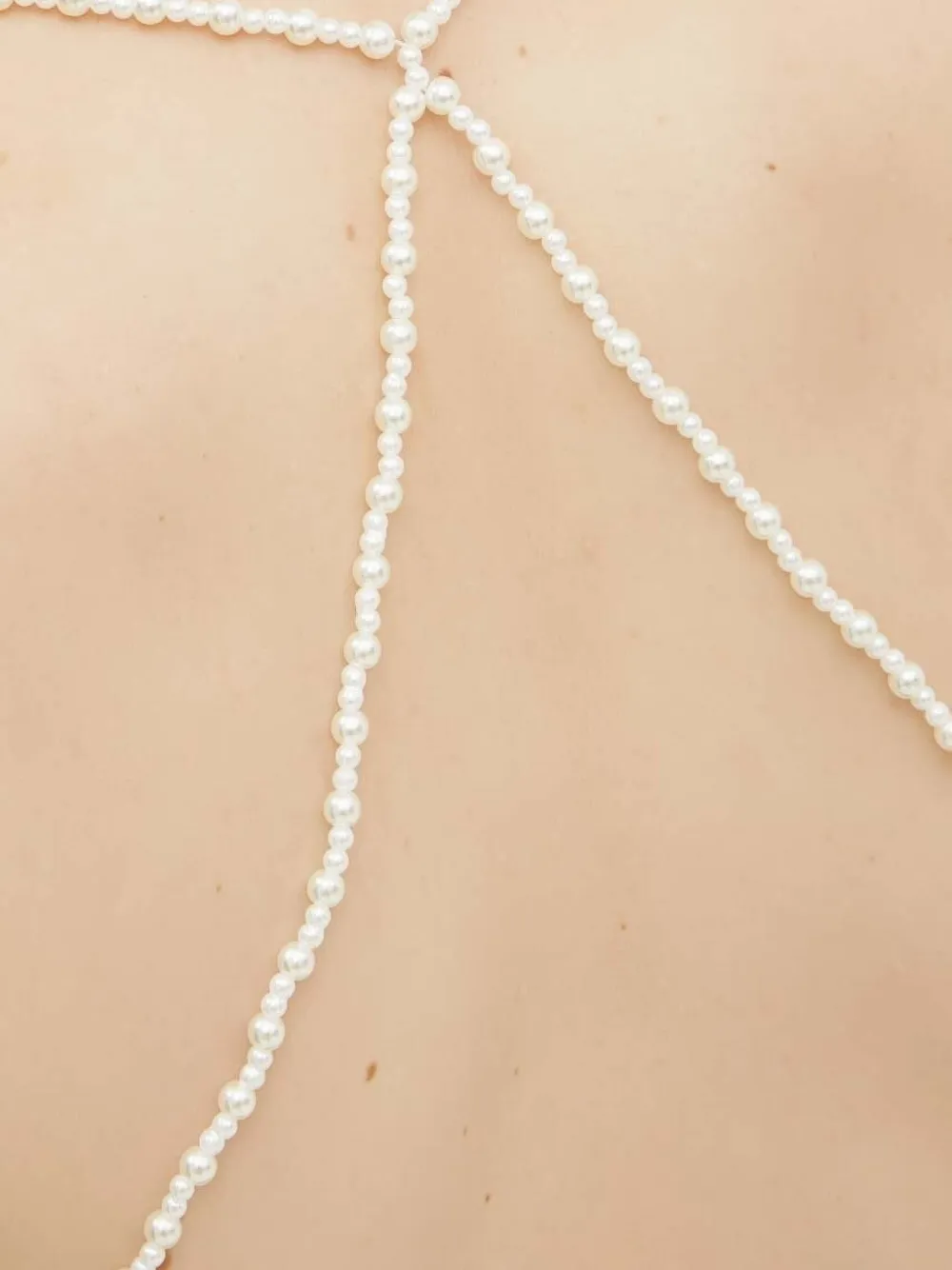 Custommade Top met col en parels Zwart