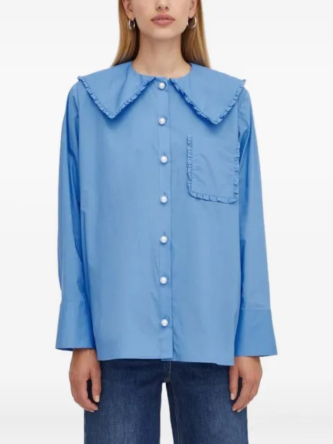 Custommade button-detail long-sleeve shirt