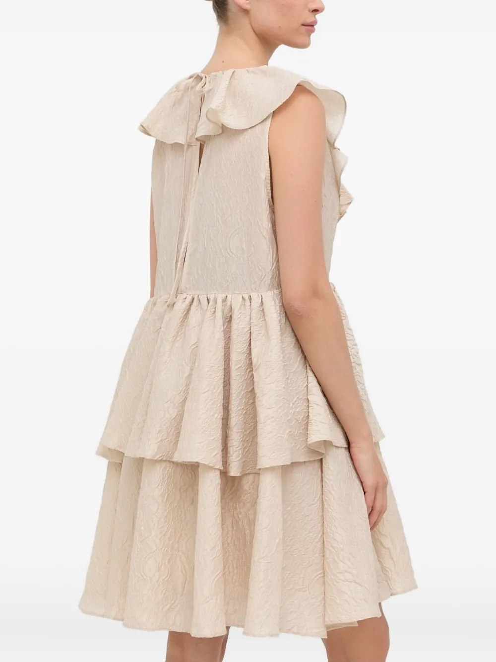 Custommade frill-detail cotton-blend mini dress | Day Dresses | Image 2