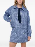 Custommade tweed embellished jacket - Blue