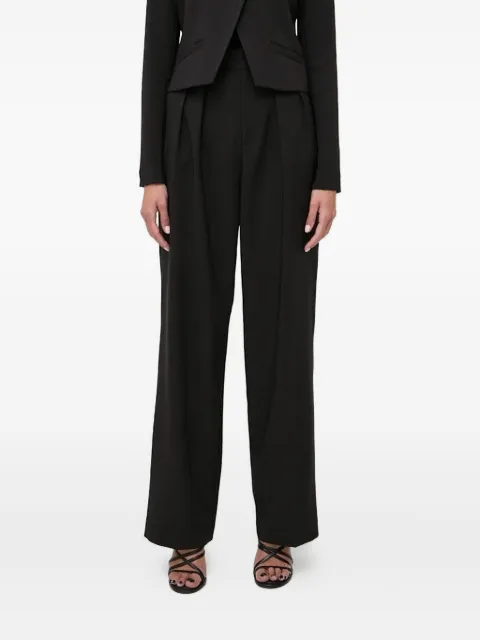 Custommade pleated jewel-embellished straight trousers