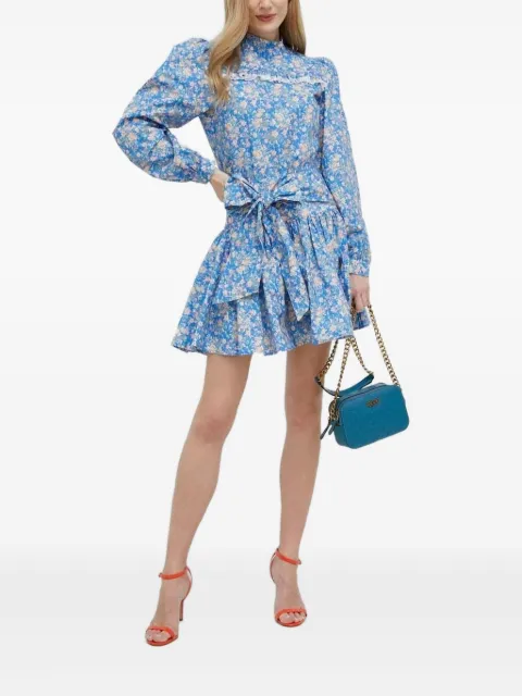 Custommade floral-print ruffled skirt