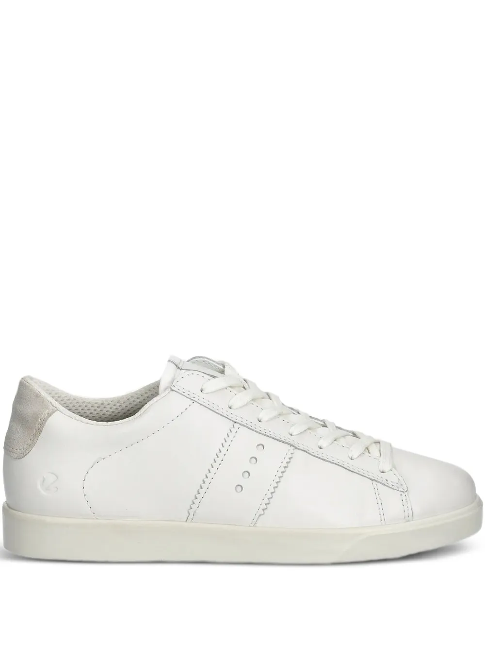 ECCO leather lace-up trainers | White | Image 1