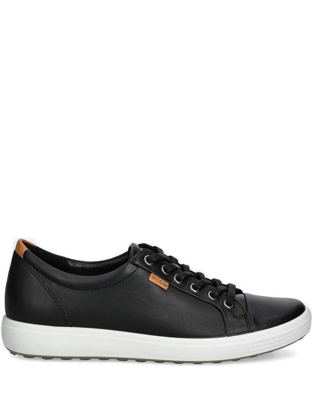 ECCO lace-up leather sneakers | Black | Image 1
