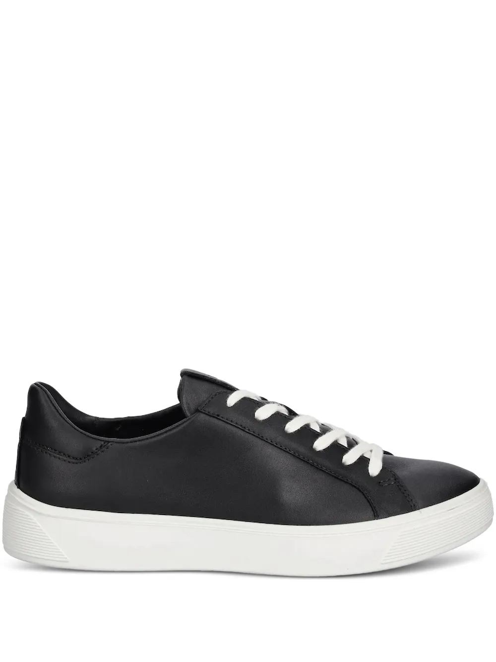 ECCO lace-up leather sneakers | Black | Image 1