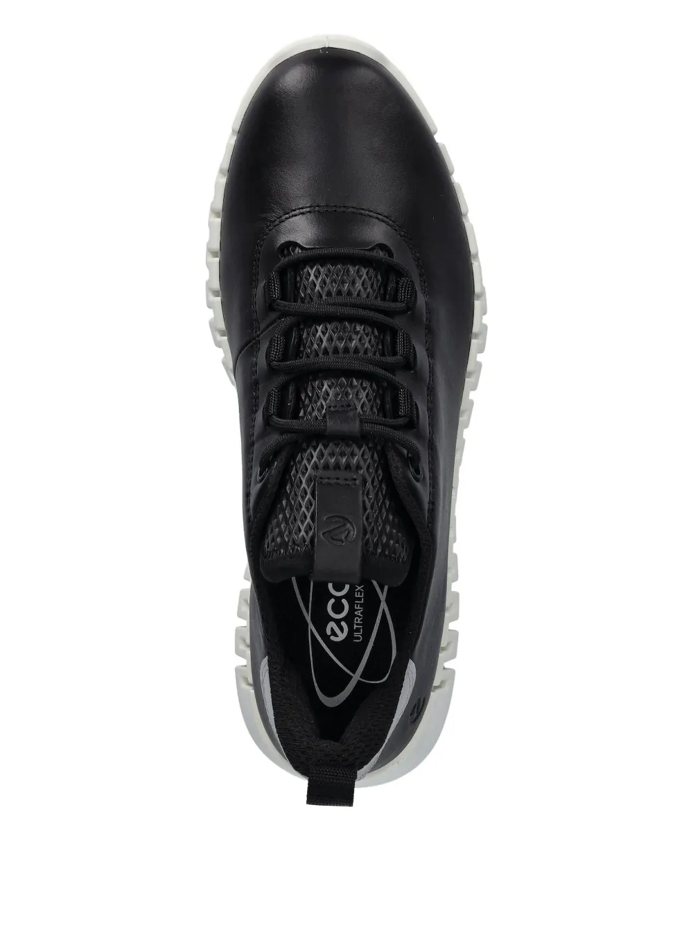 Ecco Gruuv Leather Sneakers In Black