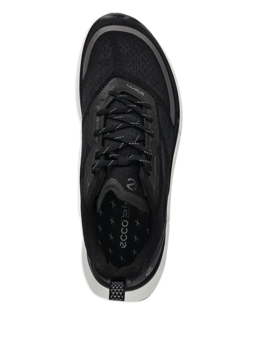ECCO lace-up mesh sneakers Black