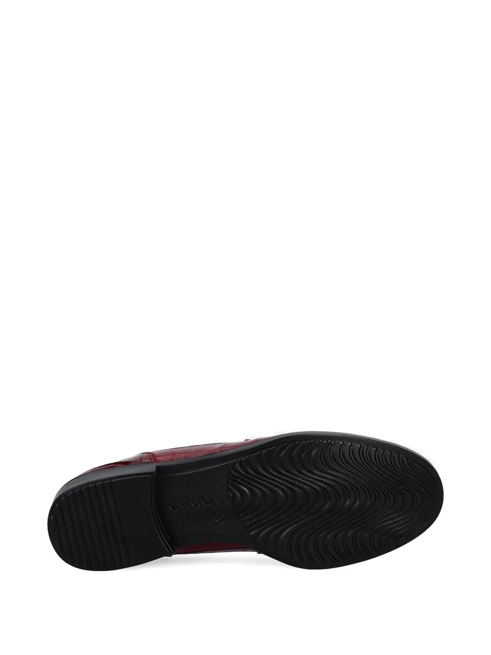 ECCO Loafers met krokodillen-reliëf - Rood