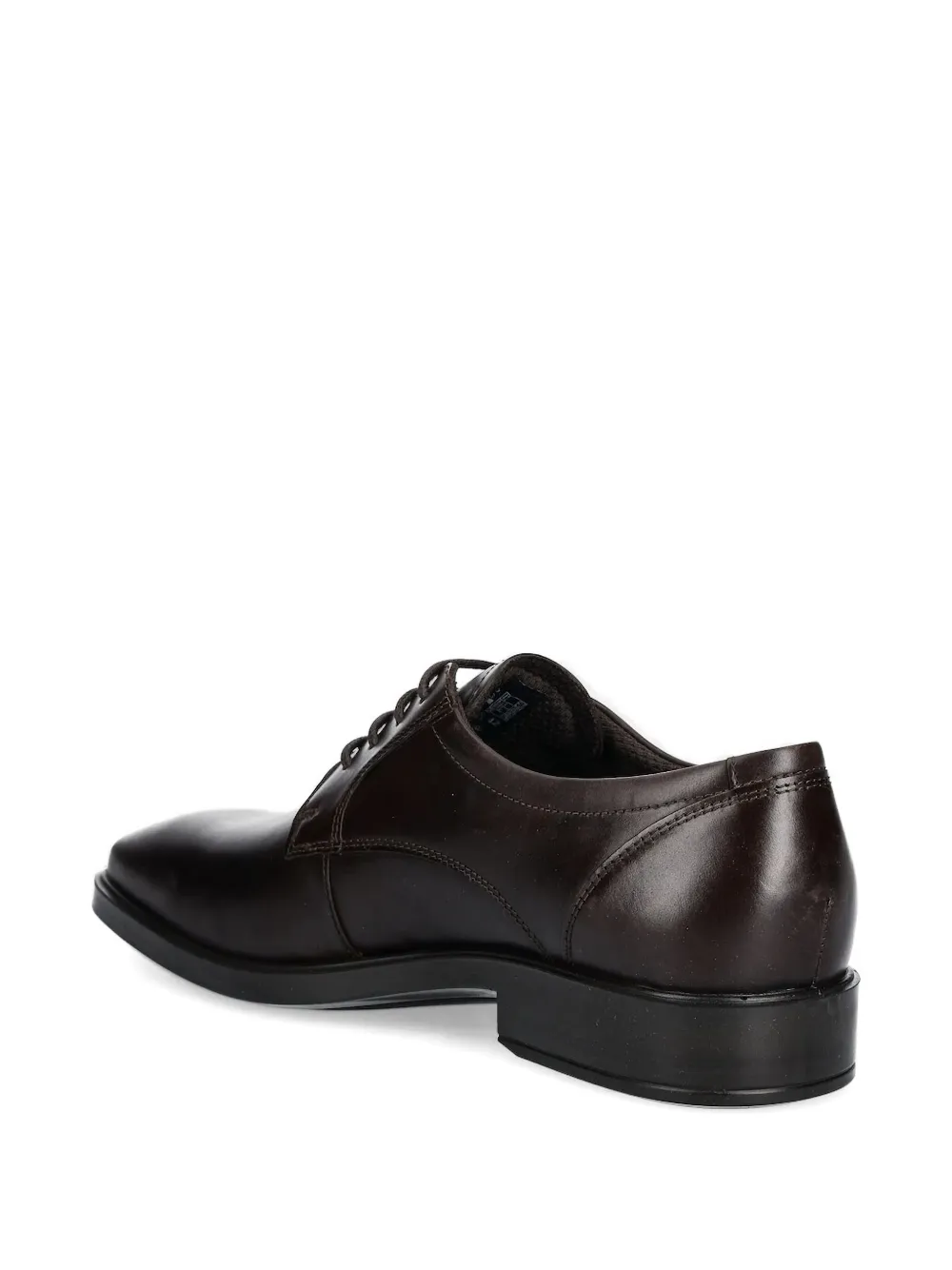 ECCO leather lace-up derby shoes Brown