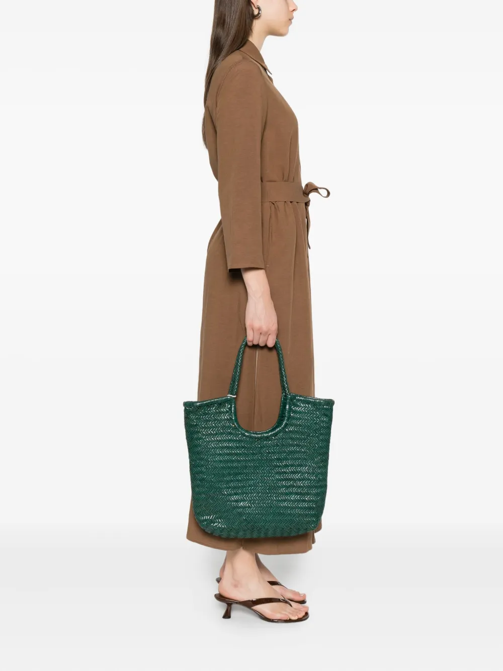 Dragon woven leather tote bag | Image 2