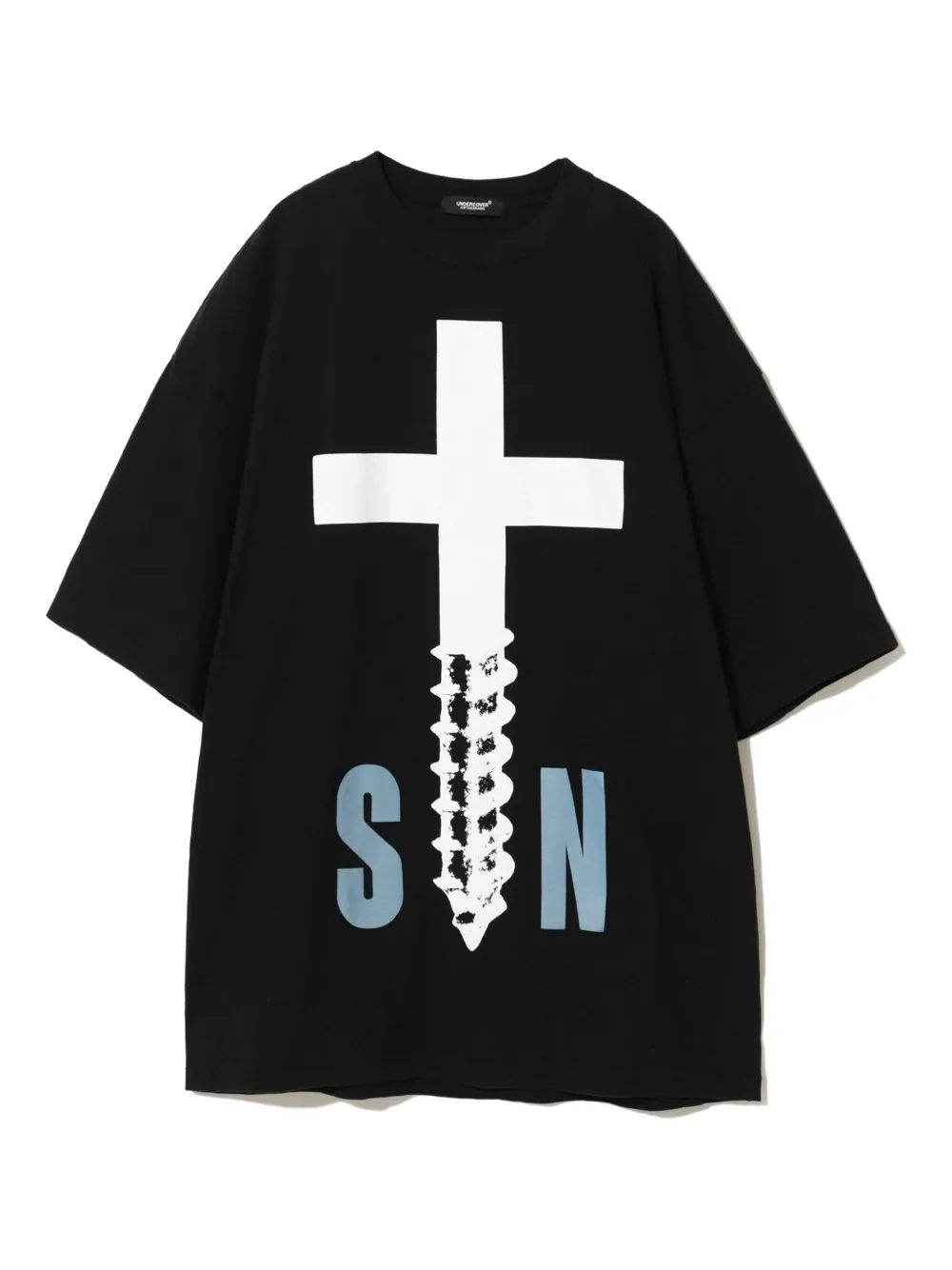 Undercover cross-screw T-shirt Zwart