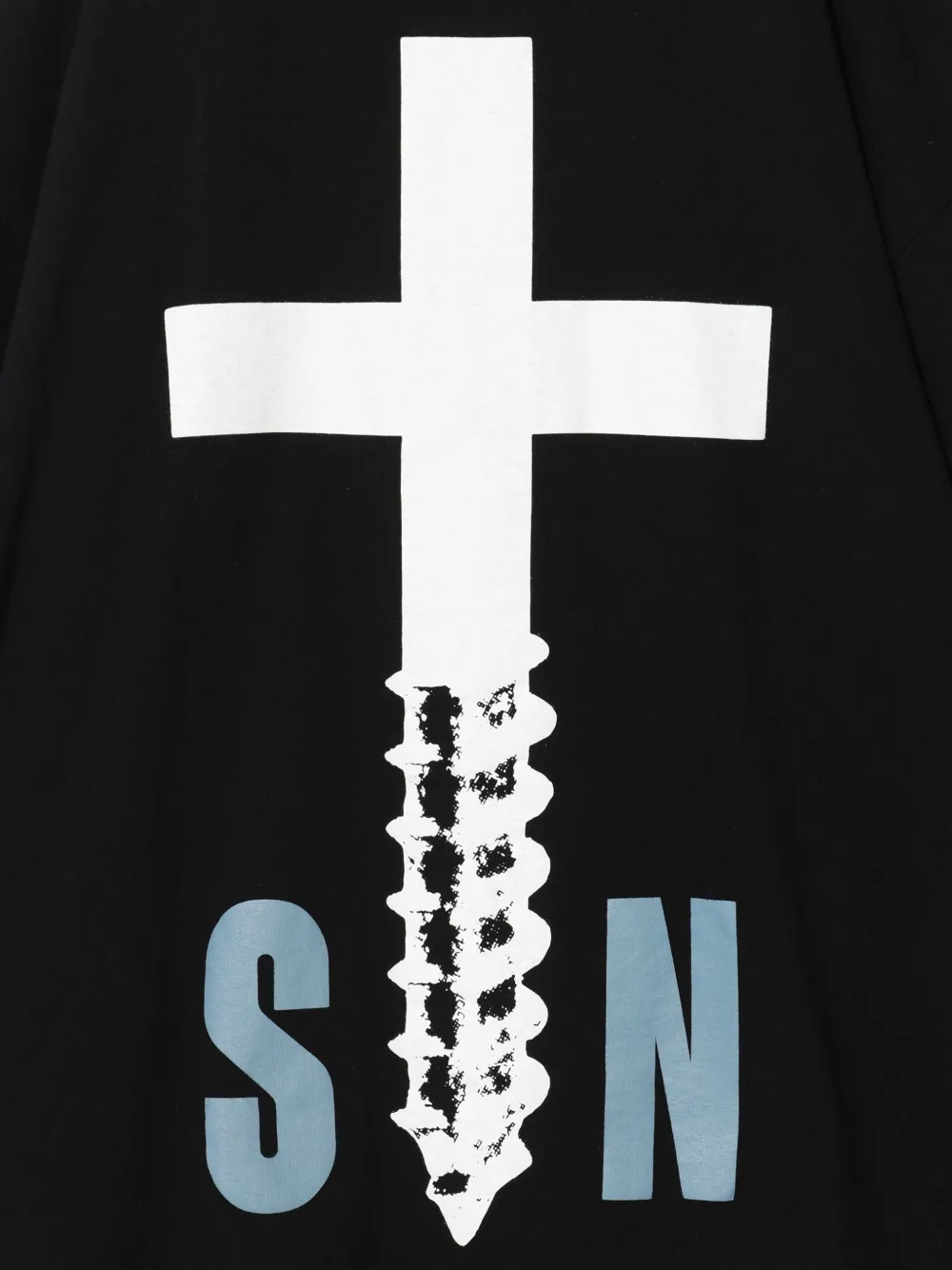 Undercover cross-screw T-shirt Zwart