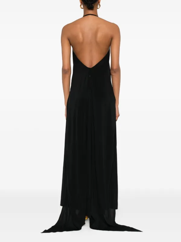 alaia sheer dress PLEATED SHEER DRESS-2 (US)
