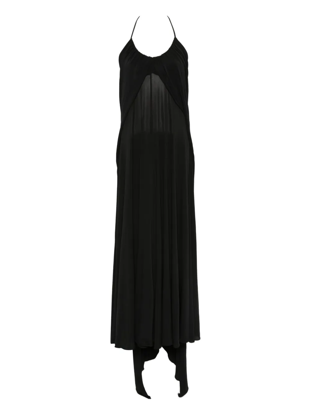 Alaïa halterneck sheer-panel dress | Black | Image 1