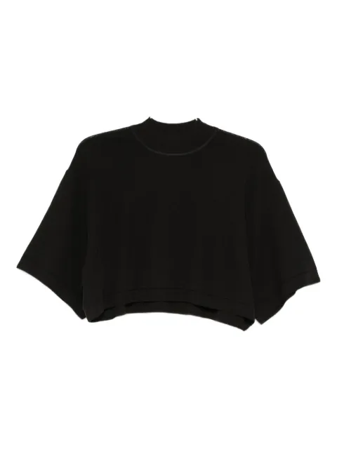 Alaïa high-neck cropped top