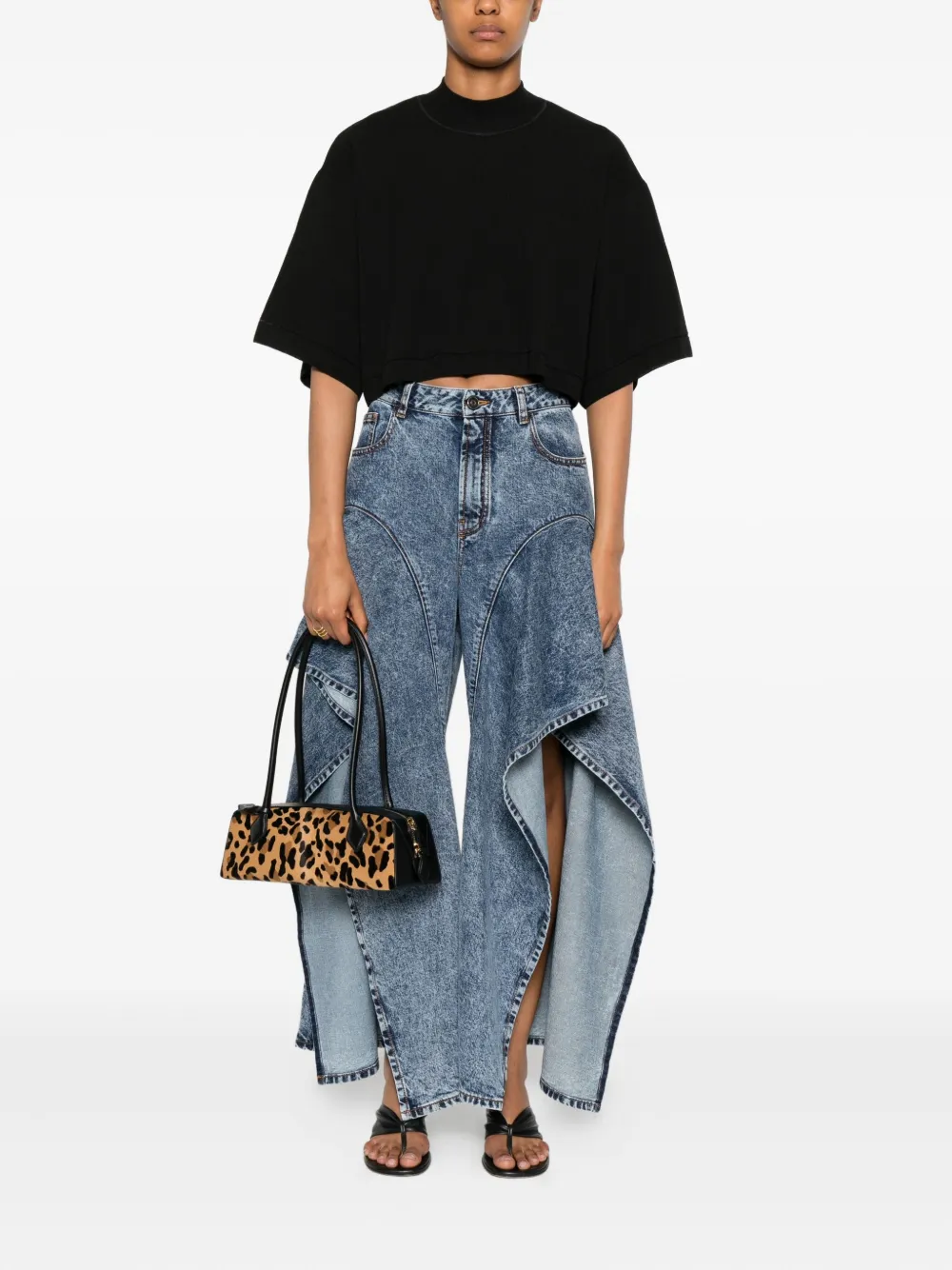 Alaïa high-neck cropped top | T-Shirts & Jersey Shirts | Image 2
