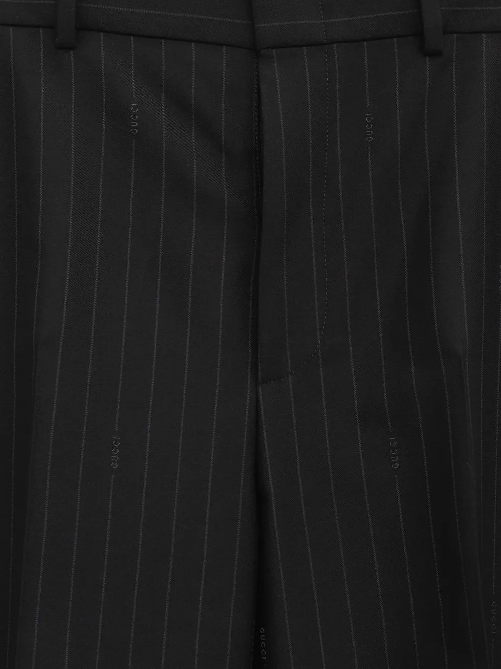 Gucci Broek met krijtstreep Zwart