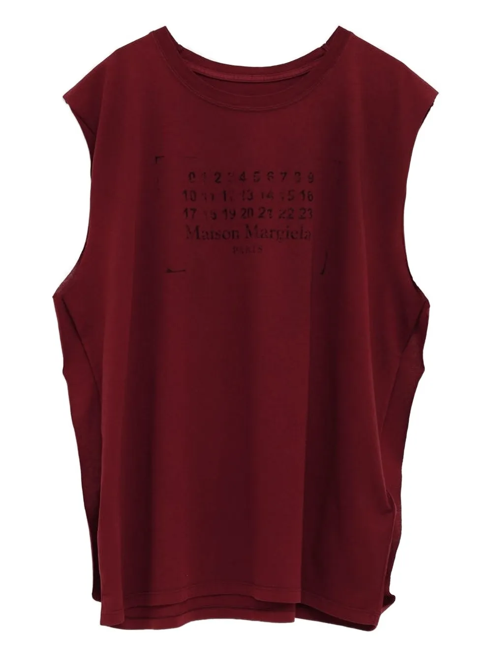 Maison Margiela ノースリーブ トップ - レッド Maison Margiela ノースリーブ トップ - レッド
