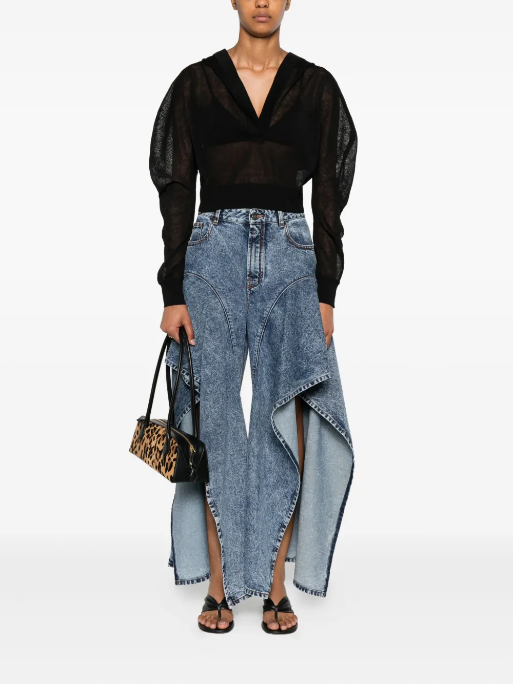 Alaïa v-neck long-sleeve top | T-Shirts & Jersey Shirts | Image 2