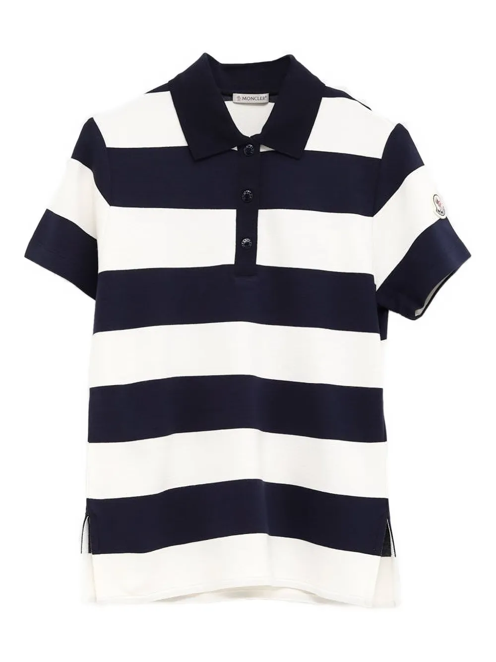 Moncler Gestreept poloshirt Zwart