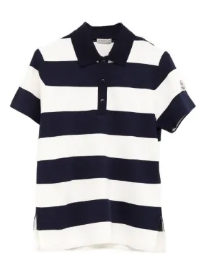 Moncler ストライプ ポロシャツ | ブラック | FARFETCH JP