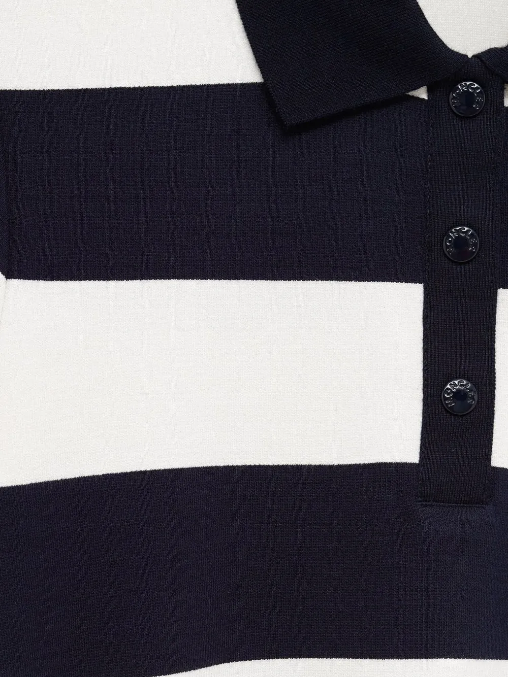 Moncler Gestreept poloshirt Zwart