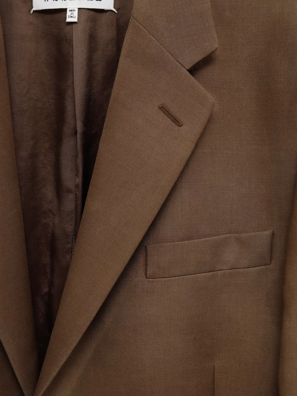 Maison Margiela Jack met enkele rij knopen Bruin