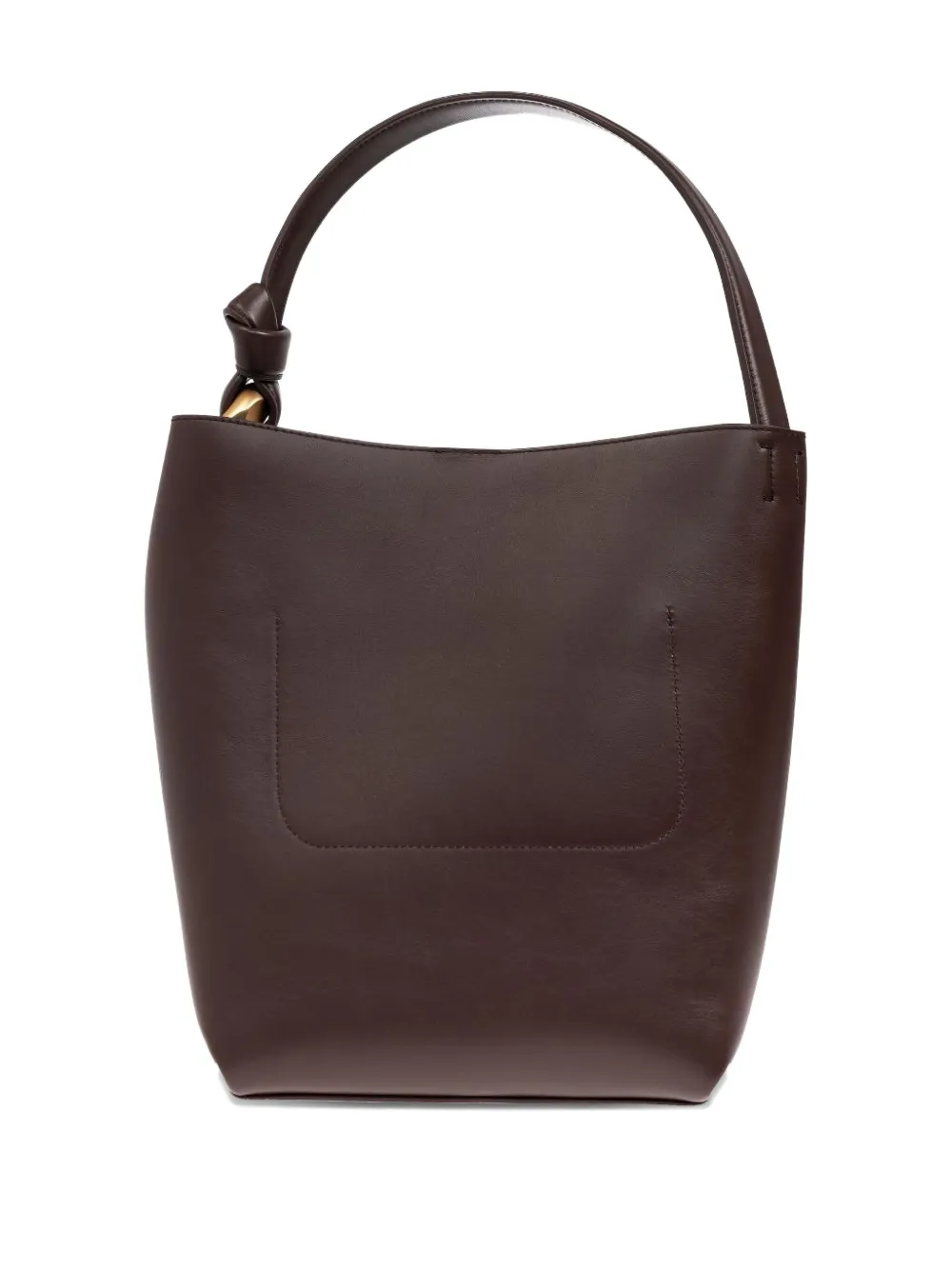 JW Anderson Corner knotted-handle leather tote bag Bruin