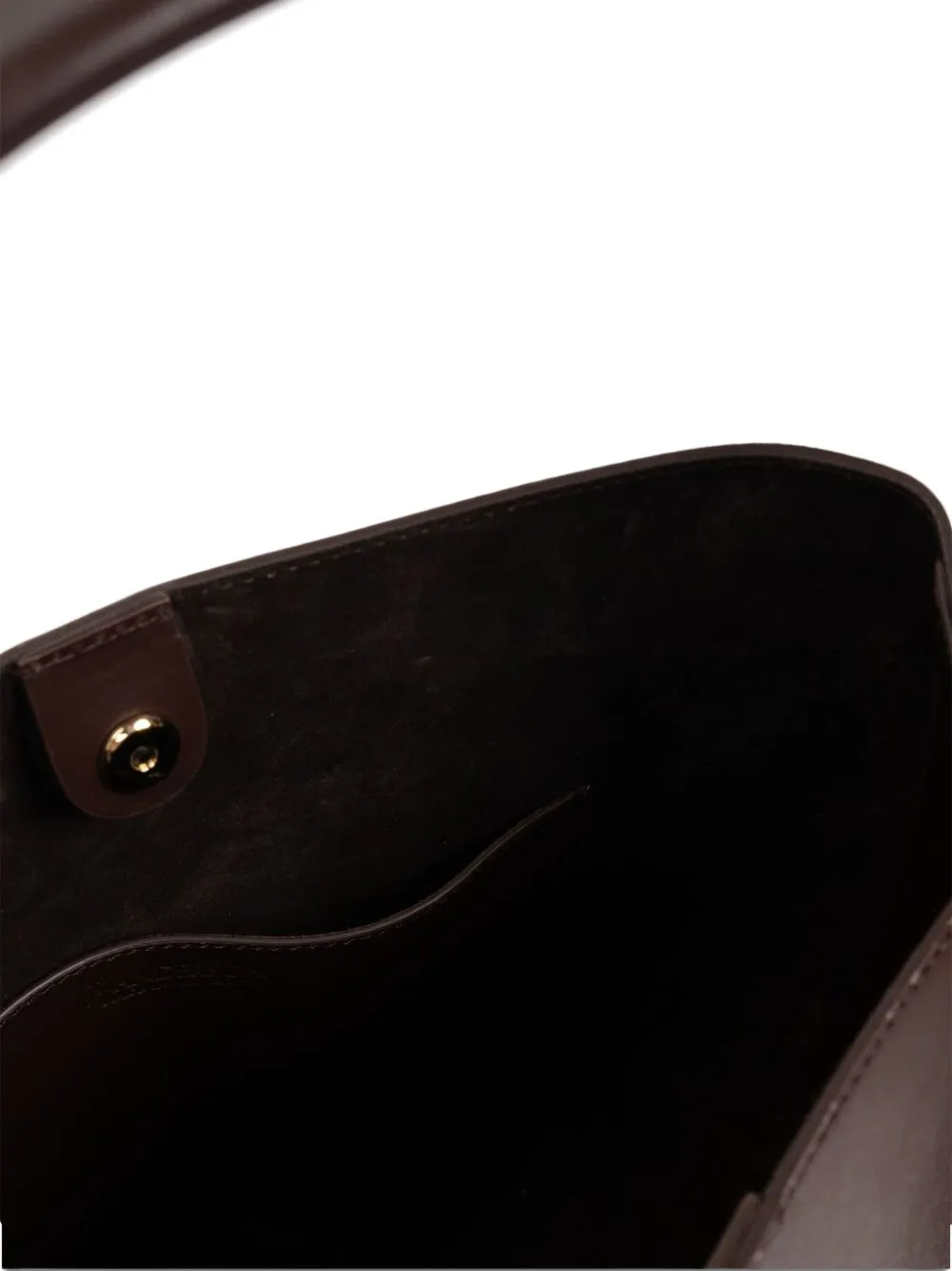 JW Anderson Corner knotted-handle leather tote bag Bruin