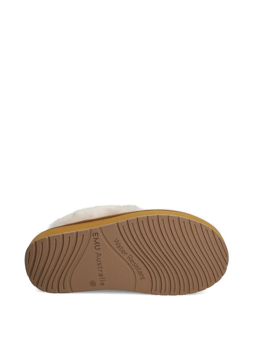 Emu Australia Platform Elastic-band Flat Mules In Brown